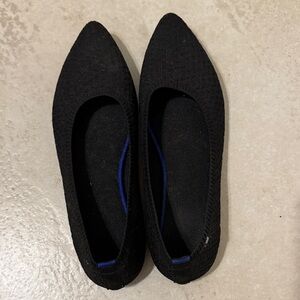 Women's Black Knit Flats